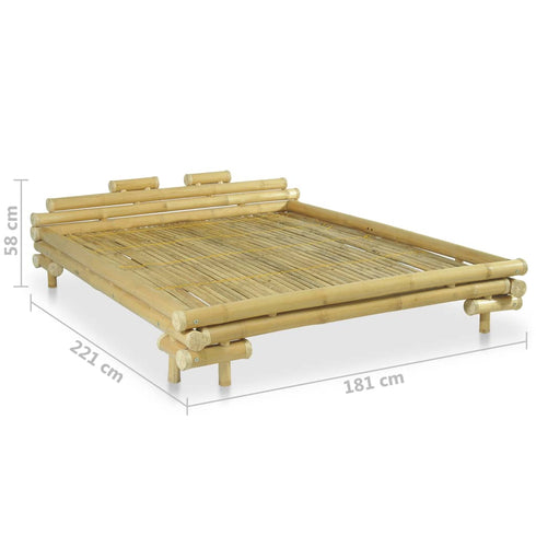Aki Kagu -  Bed Frame Bamboo 160x200 cm